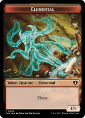 Elemental (0024) // Dragon (0021) Double-Sided Token [Commander Masters Tokens] | Card Merchant Takapuna