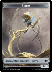 Servo // Cat (0005) Double-Sided Token [Commander Masters Tokens] | Card Merchant Takapuna