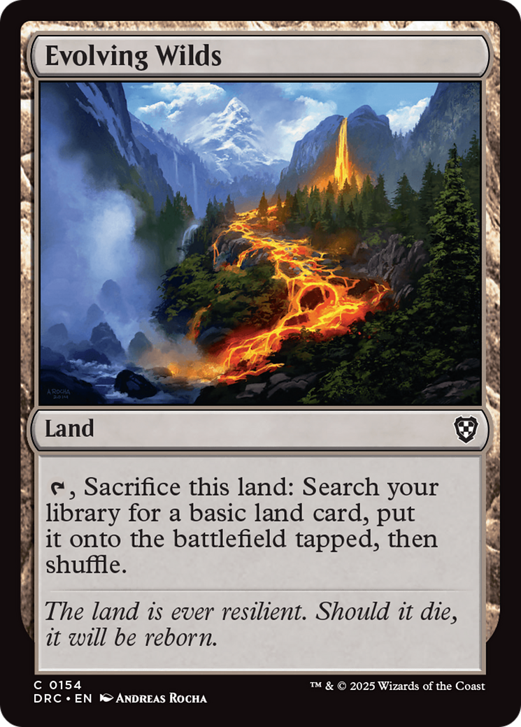 Evolving Wilds (0154) [Aetherdrift Commander] | Card Merchant Takapuna