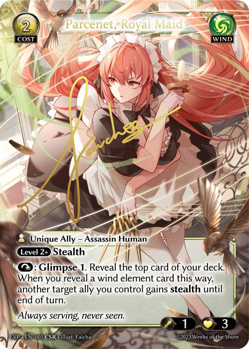 Parcenet, Royal Maid (CSR) (005) [Promotional Cards] | Card Merchant Takapuna
