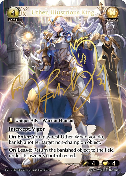 Uther, Illustrious King (CSR) (006) [Promotional Cards] | Card Merchant Takapuna