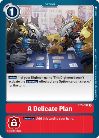 A Delicate Plan [BT3-097] (Revision Pack 2021) [Release Special Booster Promos] | Card Merchant Takapuna