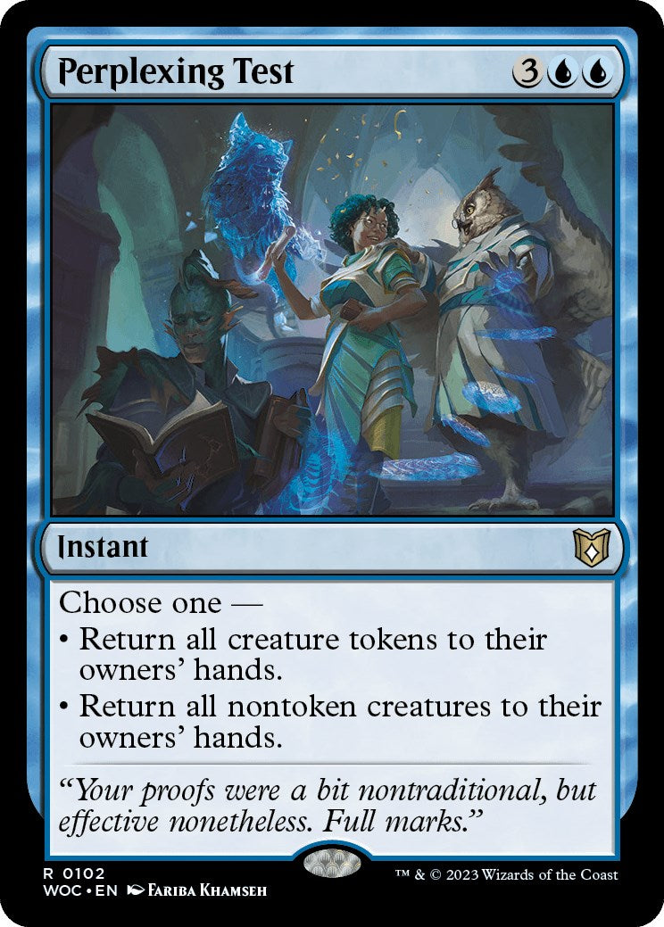 Perplexing Test [Wilds of Eldraine Commander] | Card Merchant Takapuna