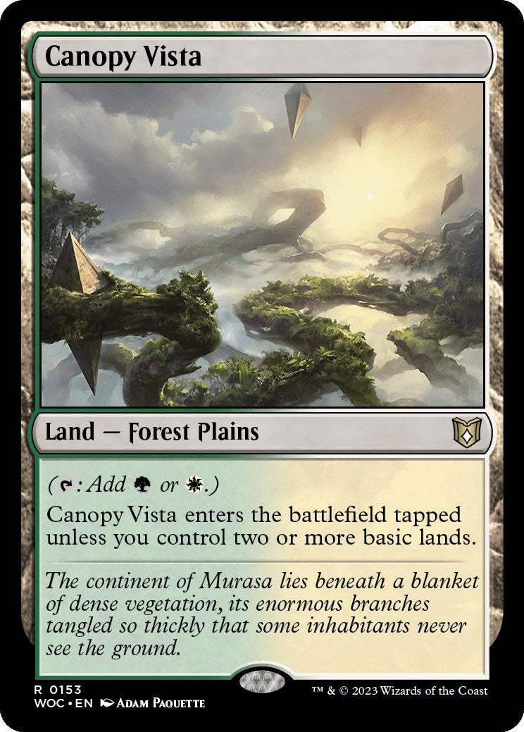 Canopy Vista [Wilds of Eldraine Commander] | Card Merchant Takapuna