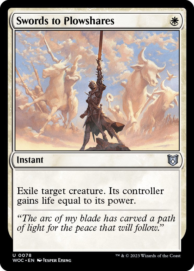 Swords to Plowshares [Wilds of Eldraine Commander] | Card Merchant Takapuna