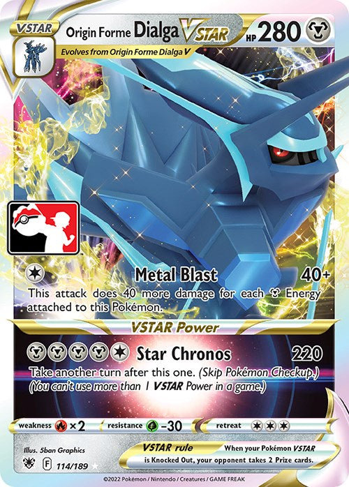 Origin Forme Dialga VSTAR (114/189) [Prize Pack Series Three] | Card Merchant Takapuna