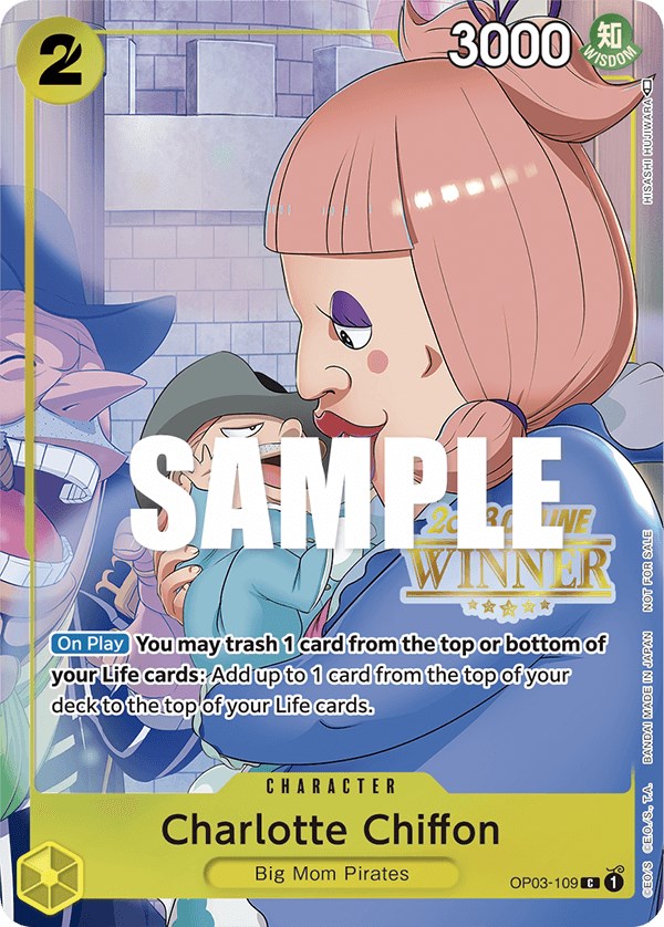 Charlotte Chiffon (Online Regional 2023) [Winner] [One Piece Promotion Cards] | Card Merchant Takapuna