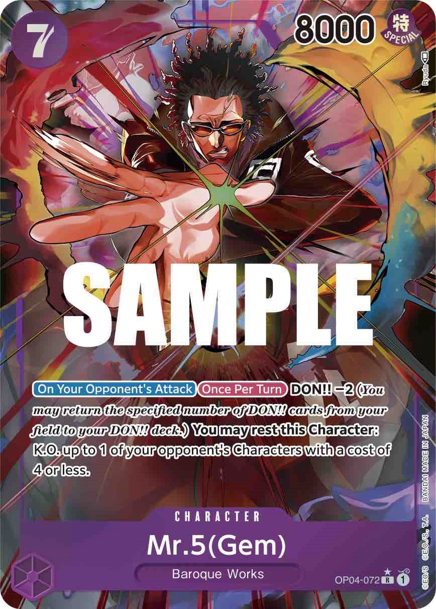 Mr.5(Gem) (Alternate Art) [Kingdoms of Intrigue] | Card Merchant Takapuna