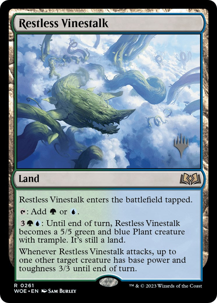 Restless Vinestalk (Promo Pack) [Wilds of Eldraine Promos] | Card Merchant Takapuna