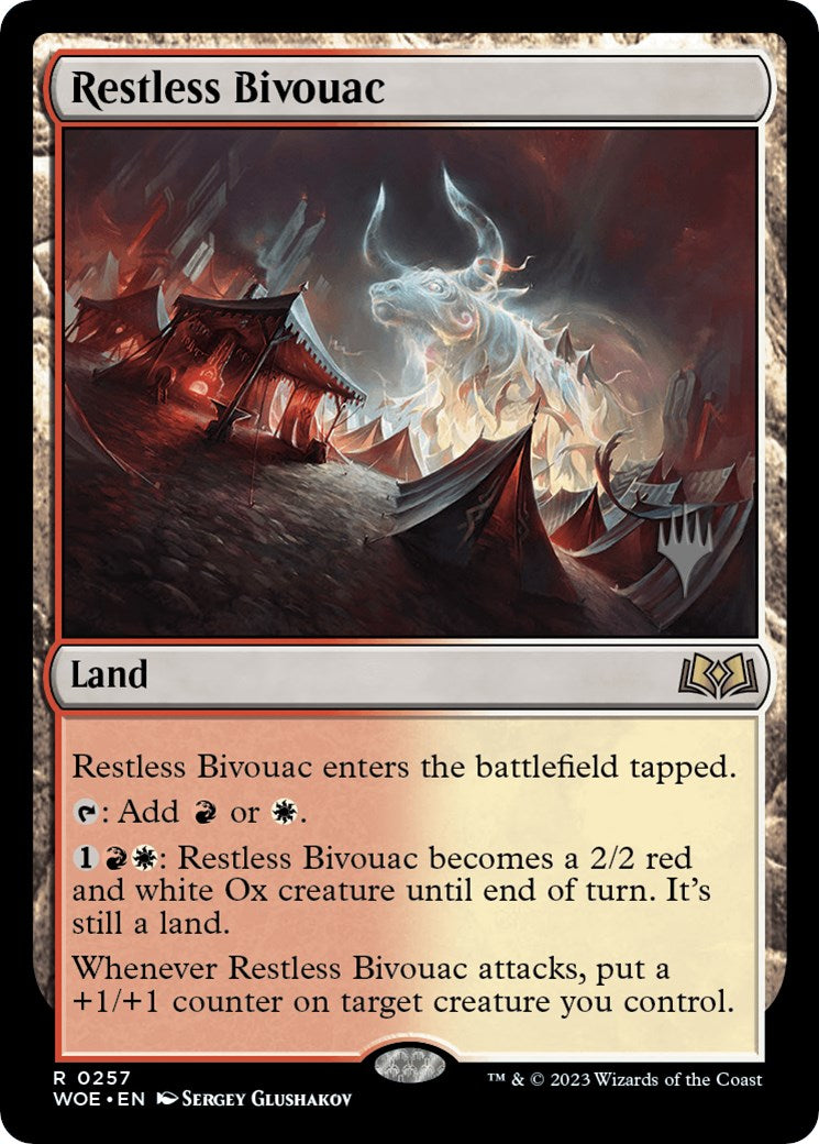 Restless Bivouac (Promo Pack) [Wilds of Eldraine Promos] | Card Merchant Takapuna