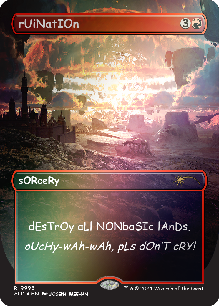 rUiNatIOn (Rainbow Foil) [Secret Lair Drop Series] | Card Merchant Takapuna