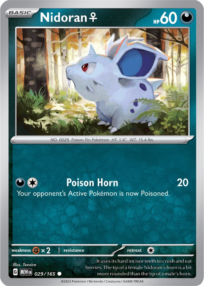 Nidoran F (029/165) [Scarlet & Violet 151] | Card Merchant Takapuna