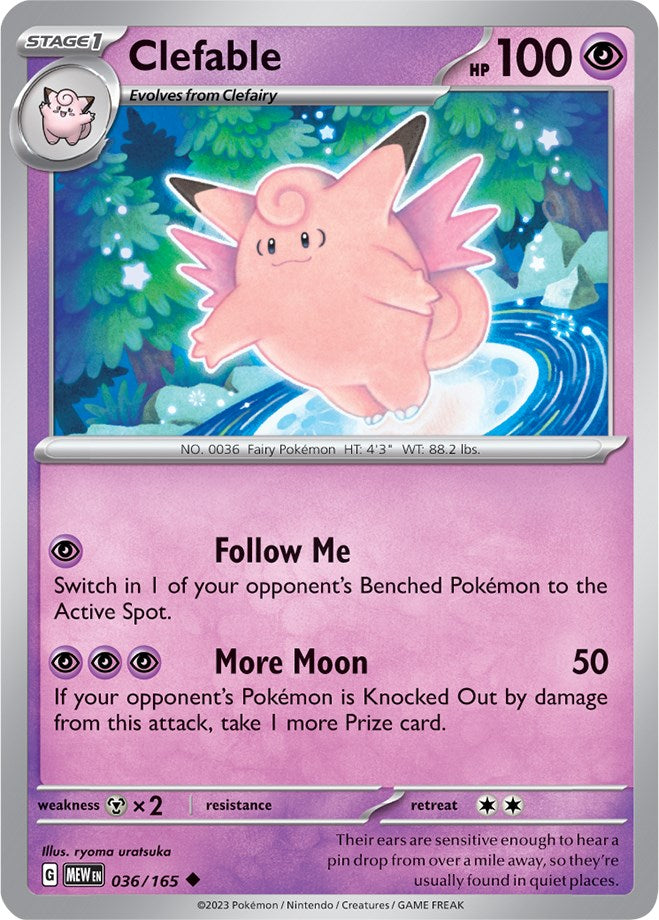 Clefable (036/165) [Scarlet & Violet 151] | Card Merchant Takapuna