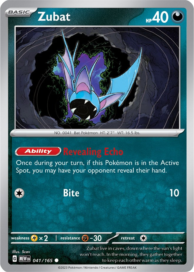 Zubat (041/165) [Scarlet & Violet 151] | Card Merchant Takapuna