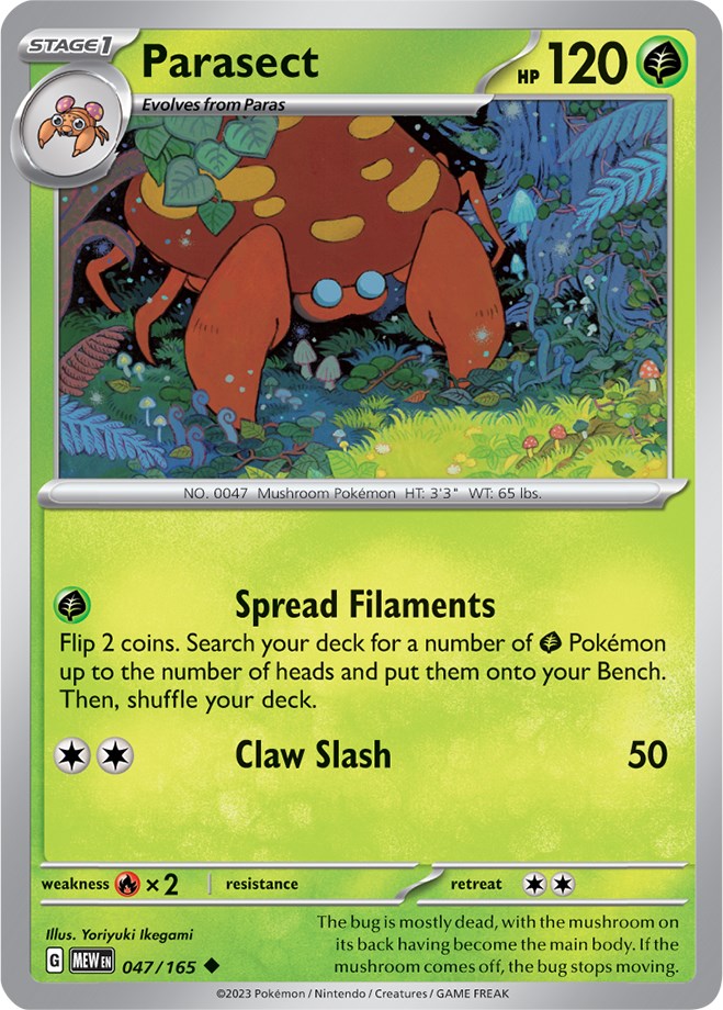 Parasect (047/165) [Scarlet & Violet 151] | Card Merchant Takapuna