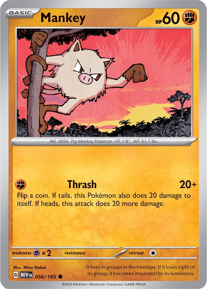 Mankey (056/165) [Scarlet & Violet 151] | Card Merchant Takapuna