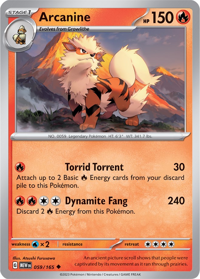 Arcanine (059/165) [Scarlet & Violet 151] | Card Merchant Takapuna