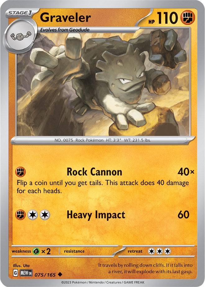Graveler (075/165) [Scarlet & Violet 151] | Card Merchant Takapuna