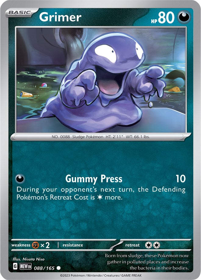 Grimer (088/165) [Scarlet & Violet 151] | Card Merchant Takapuna
