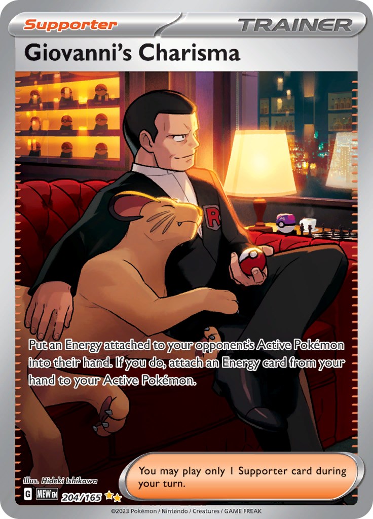 Giovanni's Charisma (204/165) [Scarlet & Violet 151] | Card Merchant Takapuna