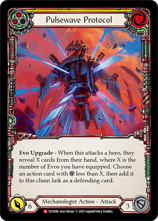Pulsewave Protocol [EVO058] (Bright Lights)  Rainbow Foil | Card Merchant Takapuna