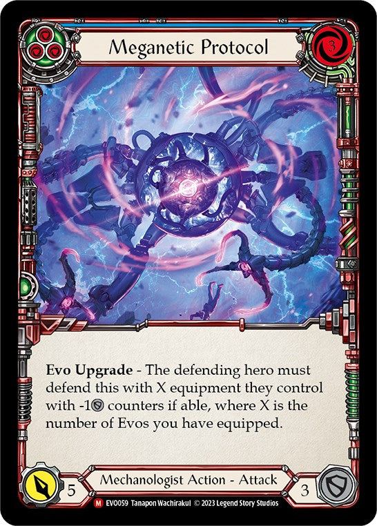 Meganetic Protocol [EVO059] (Bright Lights)  Rainbow Foil | Card Merchant Takapuna