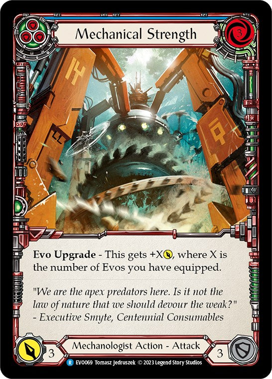 Mechanical Strength (Blue) [EVO069] (Bright Lights)  Rainbow Foil | Card Merchant Takapuna