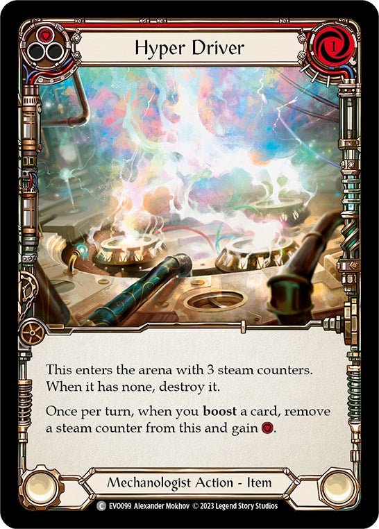 Hyper Driver (Red) [EVO099] (Bright Lights) | Card Merchant Takapuna