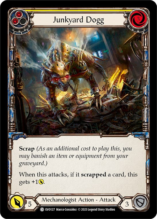 Junkyard Dogg (Yellow) [EVO127] (Bright Lights) | Card Merchant Takapuna
