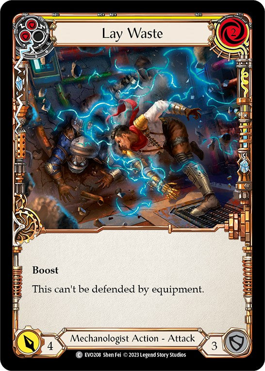 Lay Waste (Yellow) [EVO208] (Bright Lights) | Card Merchant Takapuna