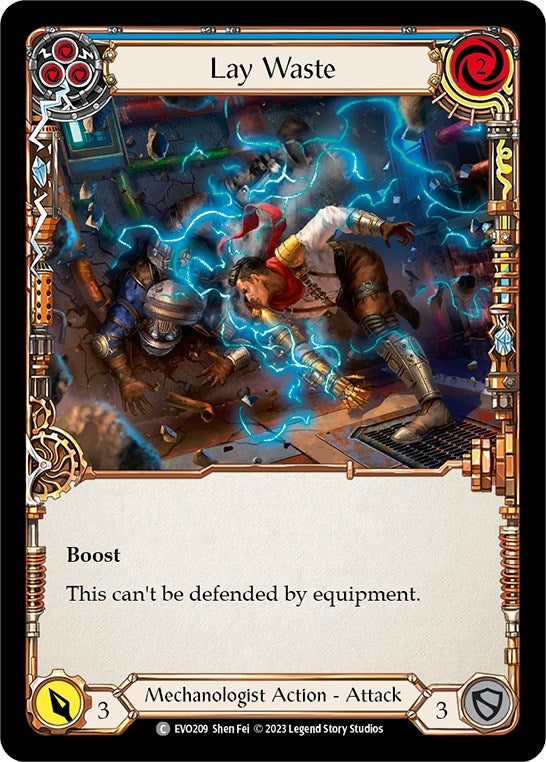 Lay Waste (Blue) [EVO208] (Bright Lights) | Card Merchant Takapuna