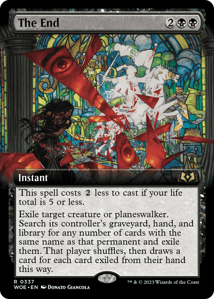 The End (Extended Art) [Wilds of Eldraine] | Card Merchant Takapuna
