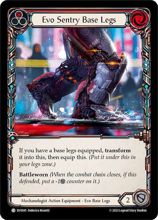 Evo Sentry Base Legs [EVO045] (Bright Lights)  Cold Foil | Card Merchant Takapuna
