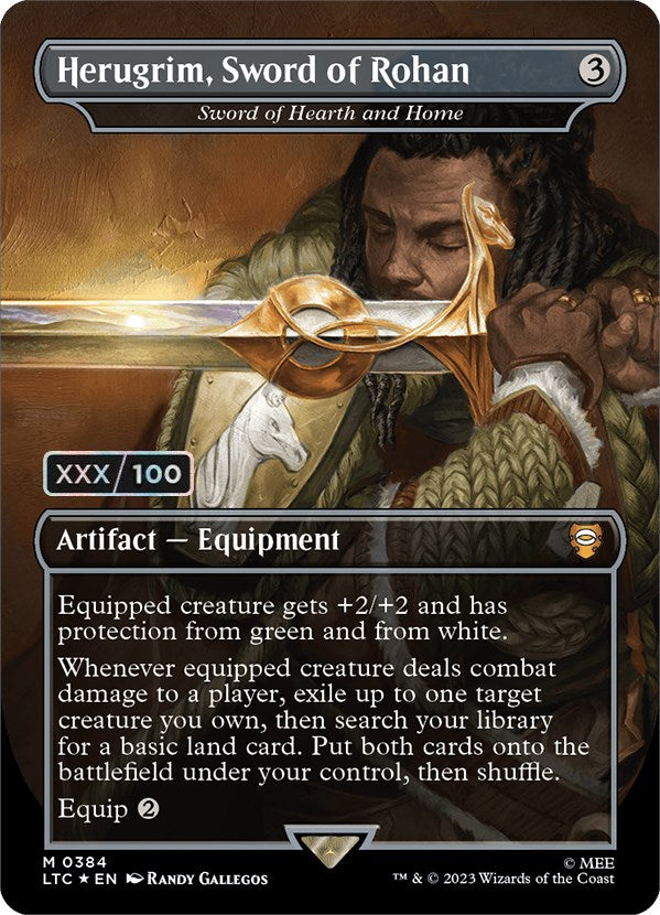 Herugrim, Sword of Rohan - Sword of Hearth and Home (Serialized) [The Lord of the Rings: Tales of Middle-Earth Commander] | Card Merchant Takapuna