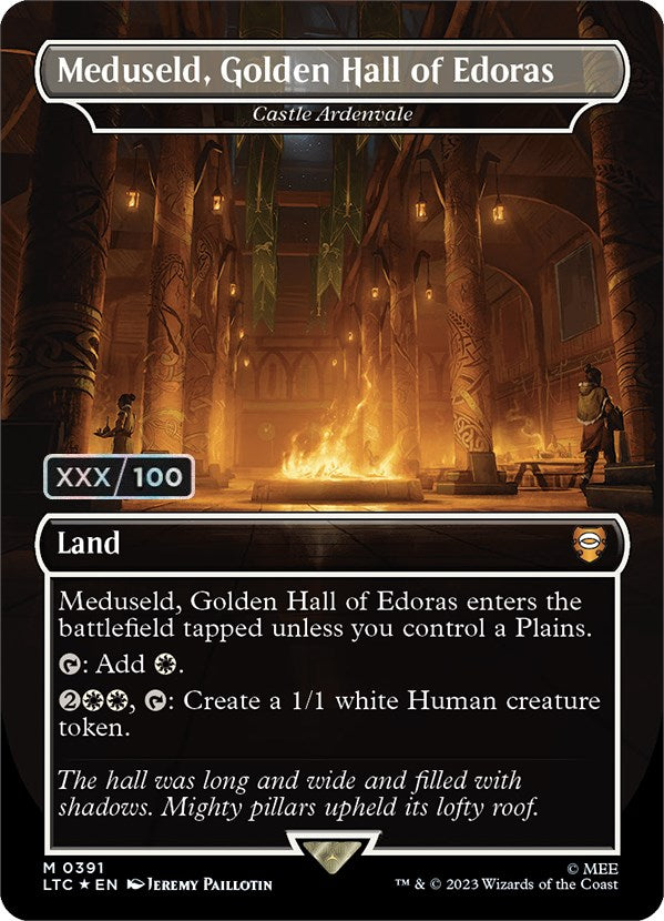 Meduseld, Golden Hall of Edoras - Castle Ardenvale (Serialized) [The Lord of the Rings: Tales of Middle-Earth Commander] | Card Merchant Takapuna