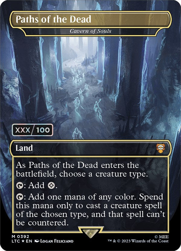 Paths of the Dead - Cavern of Souls (Serialized) [The Lord of the Rings: Tales of Middle-Earth Commander] | Card Merchant Takapuna