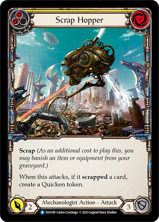 Scrap Hopper (Yellow) [EVO109] (Bright Lights) | Card Merchant Takapuna