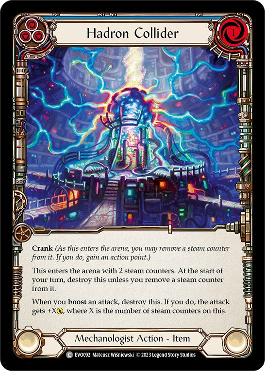 Hadron Collider (Blue) [EVO092] (Bright Lights)  Rainbow Foil | Card Merchant Takapuna
