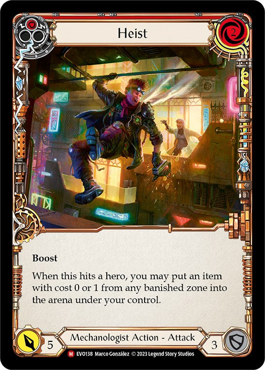 Heist [EVO138] (Bright Lights)  Rainbow Foil | Card Merchant Takapuna