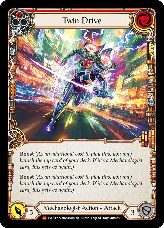 Twin Drive [EVO142] (Bright Lights)  Rainbow Foil | Card Merchant Takapuna