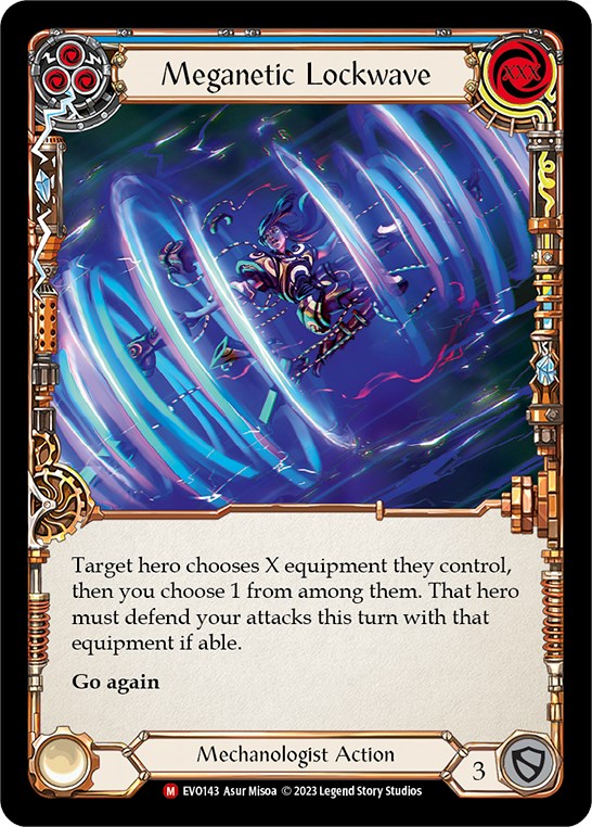 Meganetic Lockwave [EVO143] (Bright Lights)  Rainbow Foil | Card Merchant Takapuna