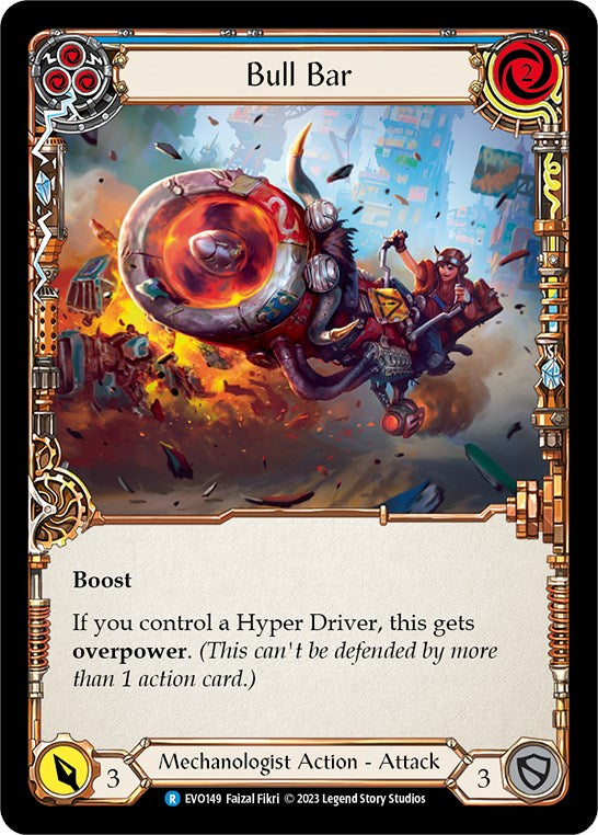 Bull Bar (Blue) [EVO149] (Bright Lights)  Rainbow Foil | Card Merchant Takapuna