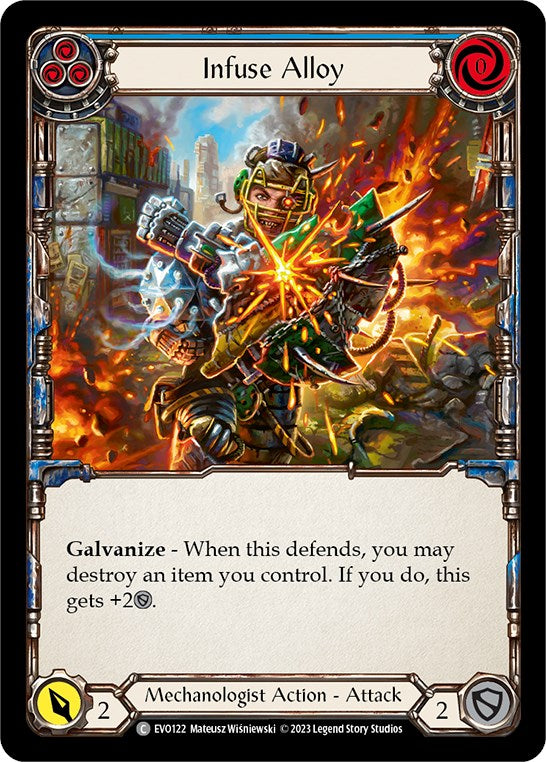 Infuse Alloy (Blue) [EVO122] (Bright Lights)  Rainbow Foil | Card Merchant Takapuna