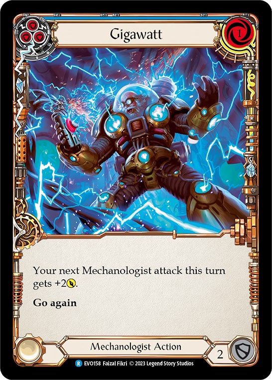 Gigawatt (Blue) [EVO158] (Bright Lights) | Card Merchant Takapuna