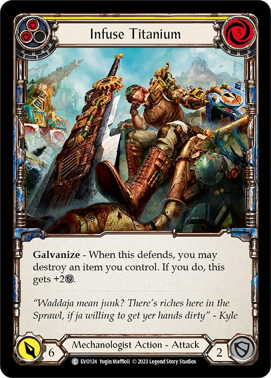 Infuse Titanium (Yellow) [EVO124] (Bright Lights) | Card Merchant Takapuna