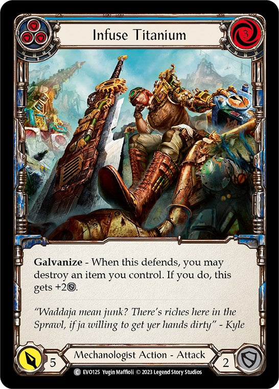 Infuse Titanium (Blue) [EVO125] (Bright Lights) | Card Merchant Takapuna