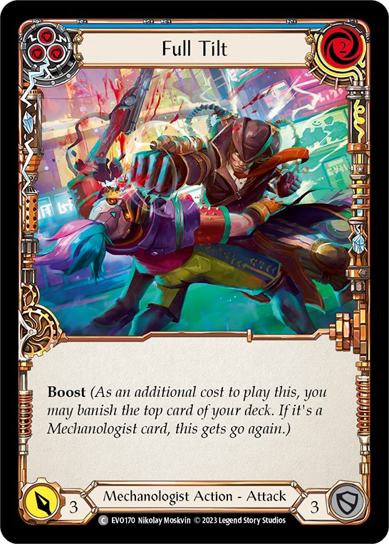 Full Tilt (Blue) [EVO170] (Bright Lights)  Rainbow Foil | Card Merchant Takapuna