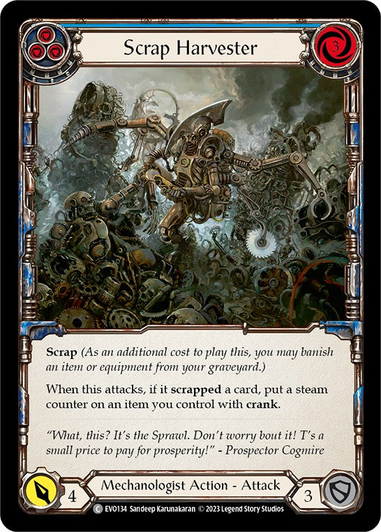 Scrap Harvester (Blue) [EVO134] (Bright Lights) | Card Merchant Takapuna