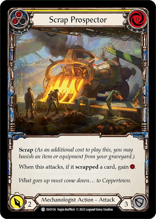 Scrap Prospector (Yellow) [EVO136] (Bright Lights) | Card Merchant Takapuna
