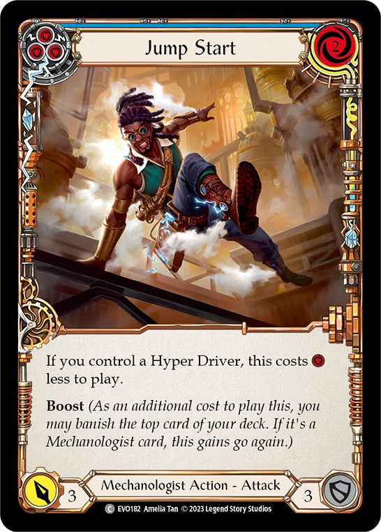 Jump Start (Blue) [EVO182] (Bright Lights) | Card Merchant Takapuna